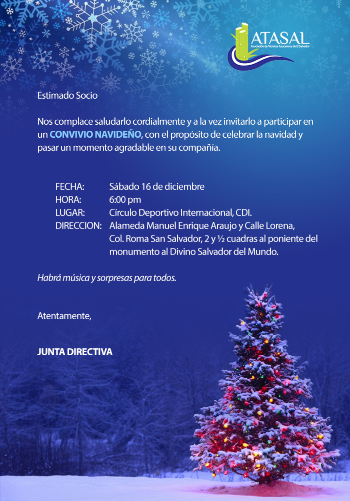 Convivio Navideño ATASAL 2017